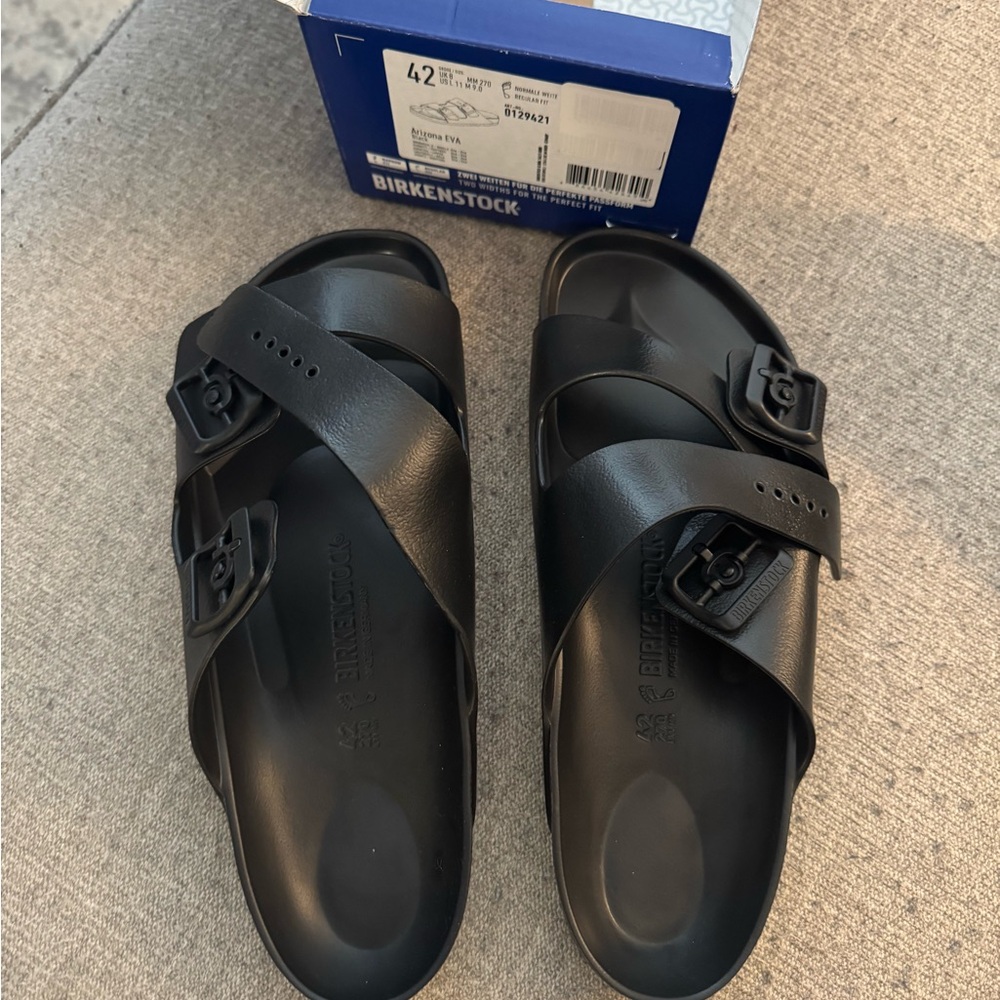 Birkenstock Men's Black Slide Sandals - Picture 3 of 7